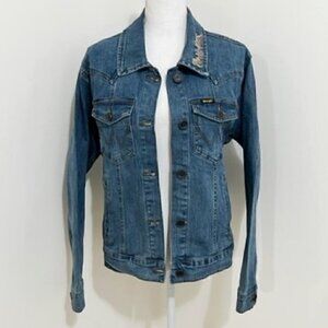 Wrangler Retro Denim Jean Jacket Florida State University FSU Embroidered